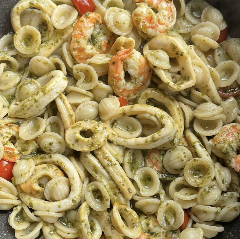 Grilled Calamari & Shrimp Pesto - Lifestyles By Liz