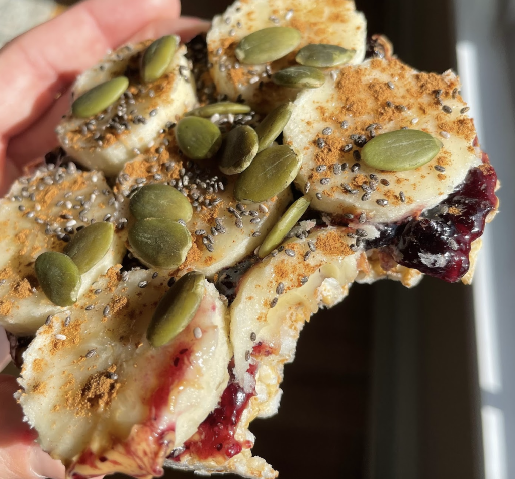 PB&J Rice Cake - Lifestyles By Liz