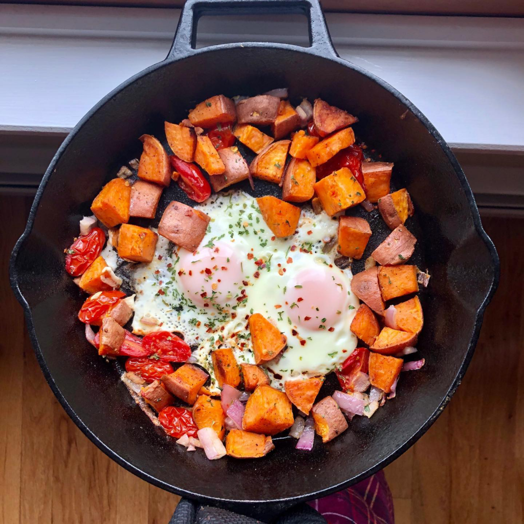 Cast Iron Egg and Potato Skillet Lifestyles By Liz