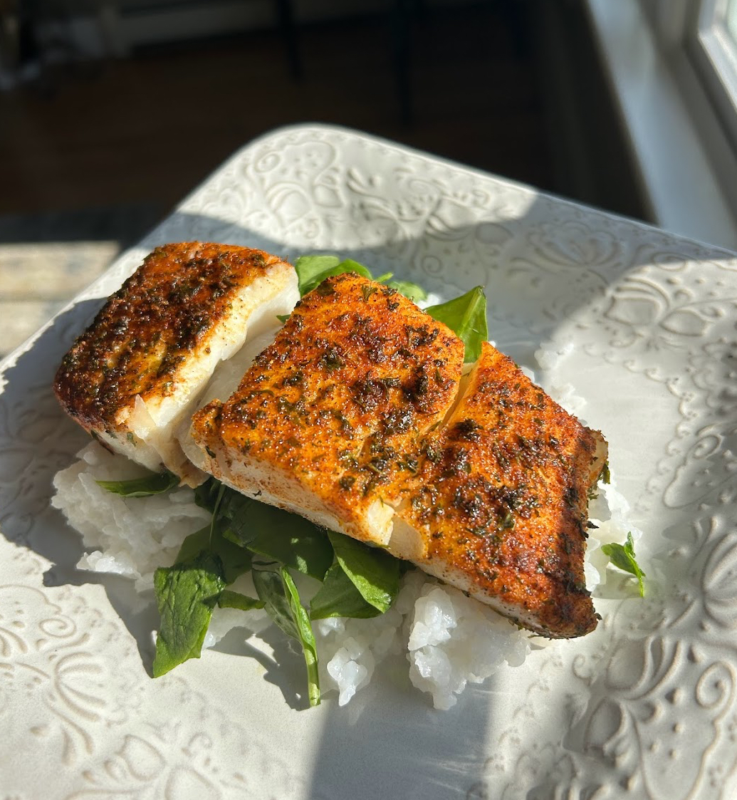 Air Fried Halibut - Lifestyles By Liz